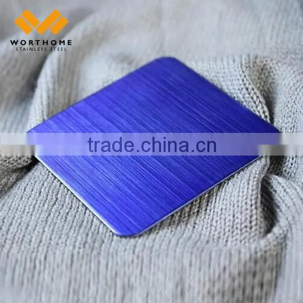 201 304 Cold Rolled No.4 HL Gold Mirror Stainless Steel Decorative Sheet photo-6