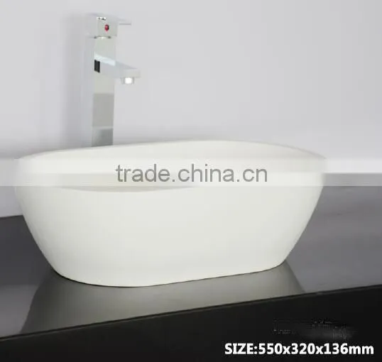 Modern Style Cabinet Wash Basins, Stone Resin Bathroom Wash Basin, Wall Hung Wash Basin photo-2