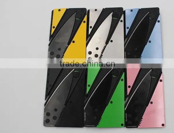 OEM Multi Color Foldable Credit Card Knife Can do Customer Logo photo-6
