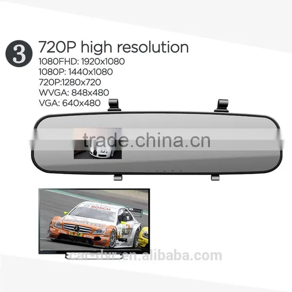 Promotion!!adavanced Night Vision1080p 2.7 Inch TFT G-sensor Motion Detect CE ROHS FCC Rearview Mirror Wifi Camera Car photo-6