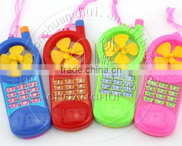 Candy Toy Windmill Mobile Phone / Big Mobile Phone With Whistle and Fan photo-3