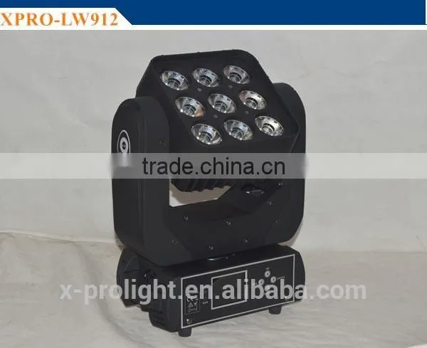 Matrix Light LED 9pcs 12w RGBW 4in1 Wash Moving Head photo-3