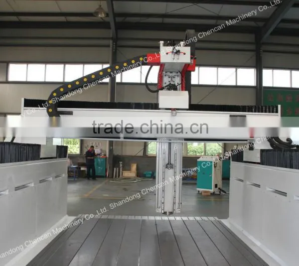 CHENCAN Syntec Control 4Axis 3D CNC EPS Plywood Cutting Router Machine With Big Rotary photo-3