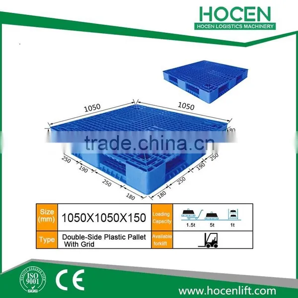 Euro Standard Heavy Duty Recycled Storage Used Plastic Pallet for Sale photo-2