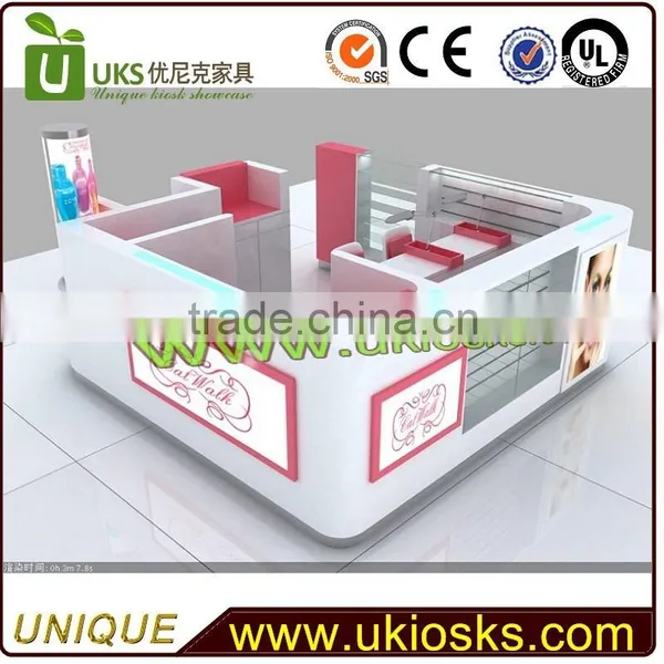 Customized Wooden Nail Bar Kiosk for Manicure and Pedicure Beauty for Shopping Mall photo-4