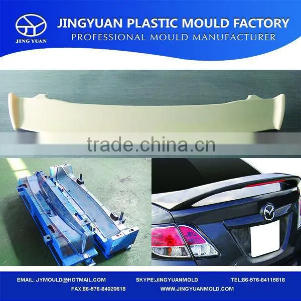 China OEM Carbon Fiber Car Spoiler Mould For MAZDA Plastic Injection Trunk Spoiler Mould Manufacturing