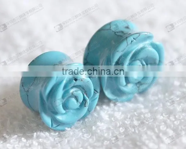 Stone Ear Plugs Piecring Jewelry photo-2