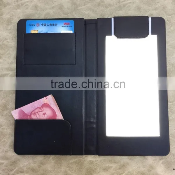 2016 Hot Leather Menu Cover Led Restaurant Receipt Holder photo-4