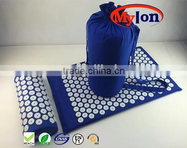2016 Hot Sale Massage Acupressure Mat and Pillow Set,acupressure Mat and Pillow With Bonus Carry Bag