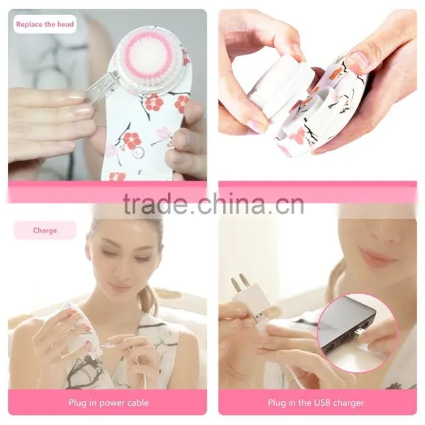 Waterproof Sonic Electric Facial Brush photo-4