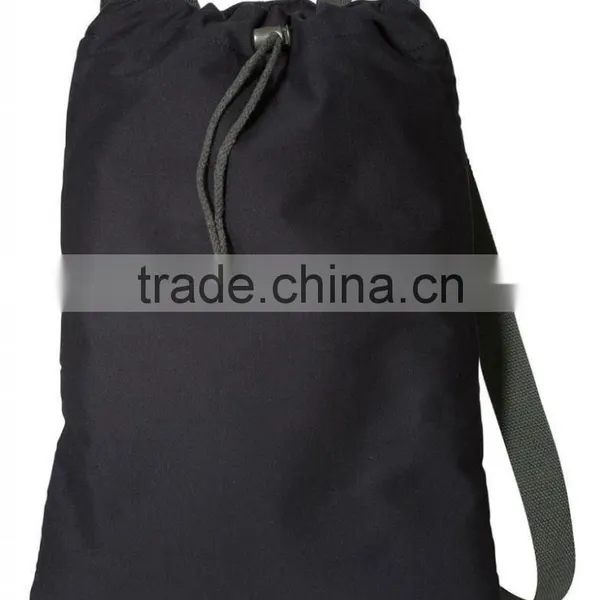 Canvas Soft Cotton Drawcord Toggle Cinch Pack Promotional Drawstring Backpack photo-3