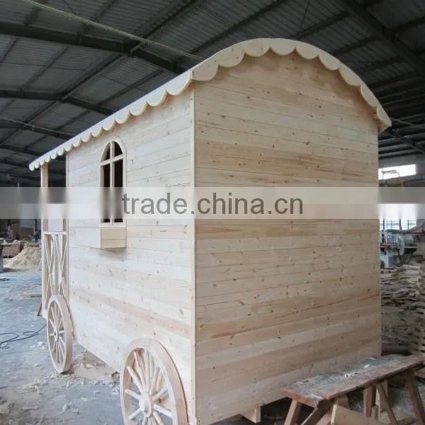 2016 Kids Outdoor Cheap Wooden Playhouse Like Carriage photo-2