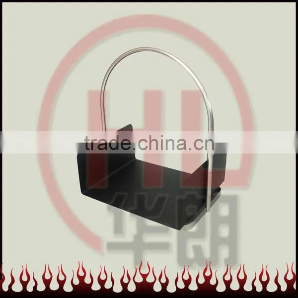 Fire Log Holder With Nickel Coating Handle/ Fire Wood Log Basket With Stainless Steel Housing