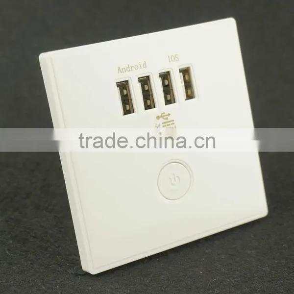Best Selling Electrical Outlet Usb Wall Charge Socket With Turn/off Switch photo-2