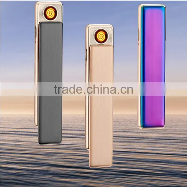Mini Portable USB Port Electronic Windproof Flameless Rechargable Lighter