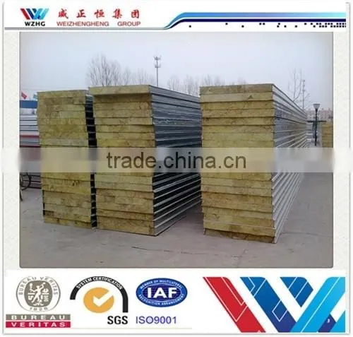 Rock Wool Sandwich Roof Panels/Polyurethane Faux Rock Panel/Galvanized Roof Panels photo-4