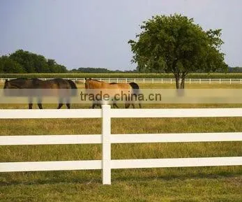 5"x5"3 Rails Pvc Horse Fence