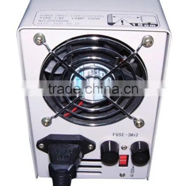 DUAL Pipe Gooseneck Fiber Optic Microscope LED Illuminator 110V / 220V photo-5