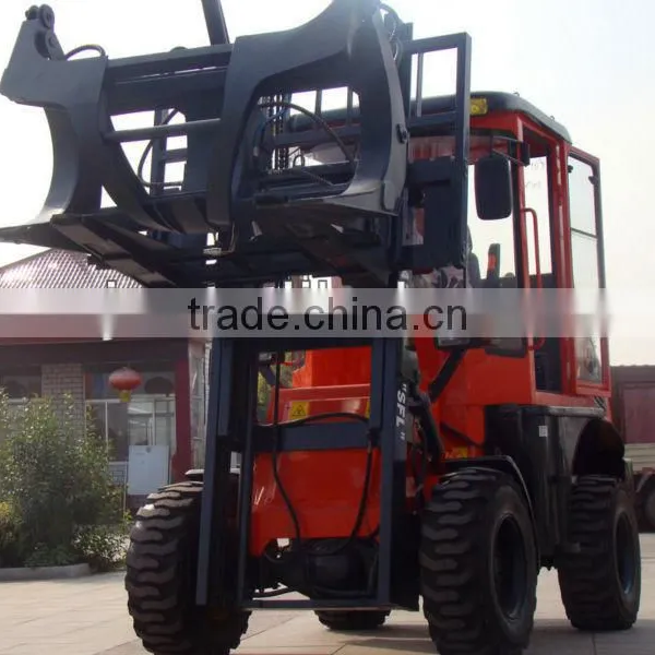 4X4WD CPCY28 Rough Terrain Forklifts(with CE,Air-conditioning, Triple Valve Pilot Control,EuroIII Emissions Engine,side Shifter) photo-5