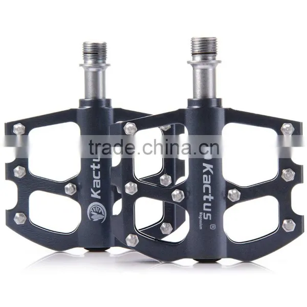 KACTUS 16C Bike MTB Mountain Magnesium Alloy Pedals BMX Bike Flat Platform CNC Steel 3 Bearings Axle photo-5