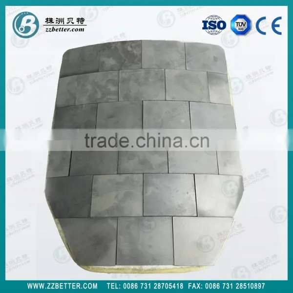 Plate Shape and Common (1580 < Refractoriness< 1770 ) Refractoriness (Degree) Silicon Carbide Ballistic Plate photo-3