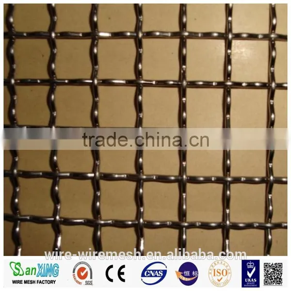 Square Hole Knitted Stainless Steel Crimped Wire Mesh photo-5