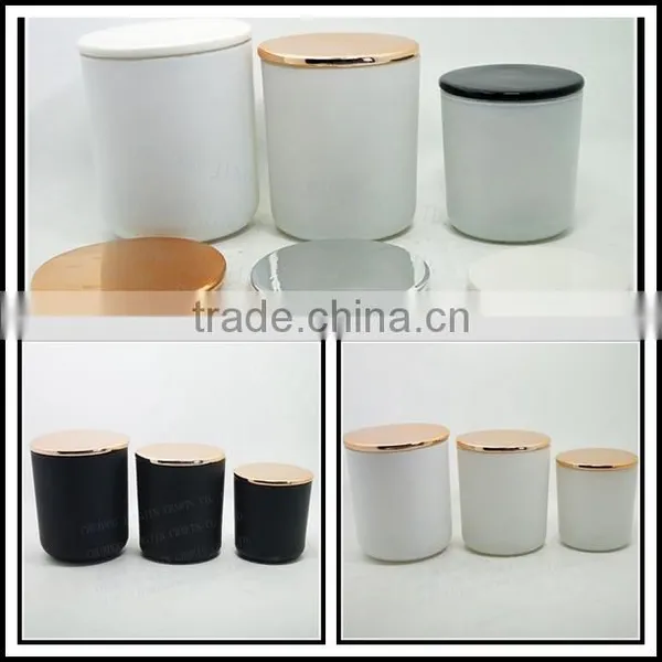 Matte Frosted Black Massage Glass Candle Holder/frosted Matte Black Glass Candle Jar/ Wholesale Glass Candle Holder photo-4