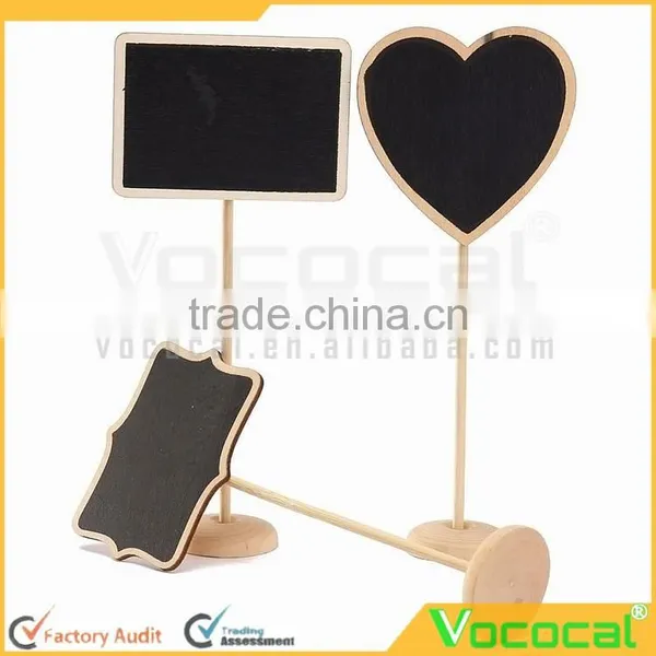 10 Pcs Mini Wood Blackboard Chalkboard Easel With Stand And Sturdy Thick Base photo-6