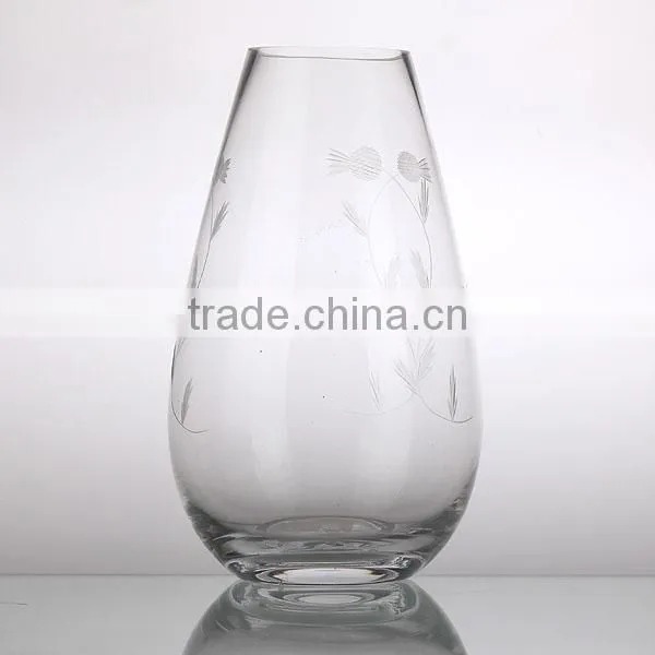 Hand Carved Crystal Glass Vase photo-6