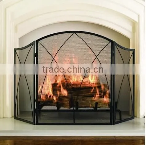 Fireplace 3-panel Folding Screen photo-2