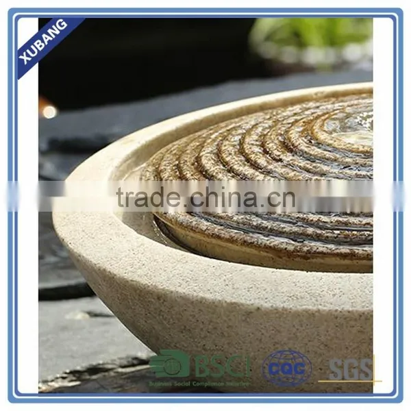 Sandstone Outdoor Water Fountain With LED Light photo-3