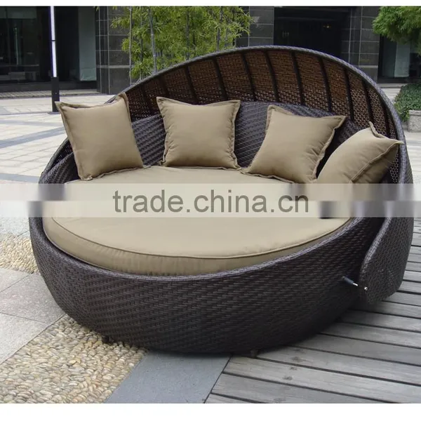 2016 Hot Sale Round Rattan Lounger for Beach photo-4