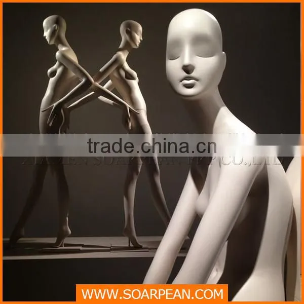 Custom Lovely Fiberglass Sexy Lifelike Female Mannequin With Wig photo-2