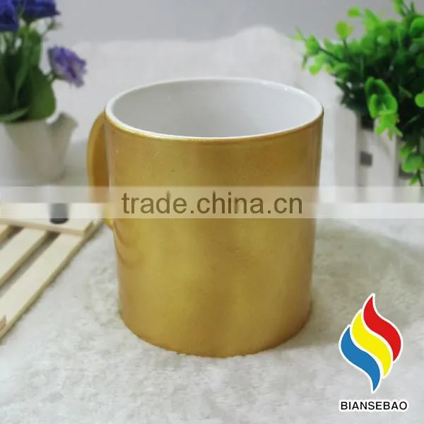 Electroplating Gold Ceramic Coffee Mugs photo-4
