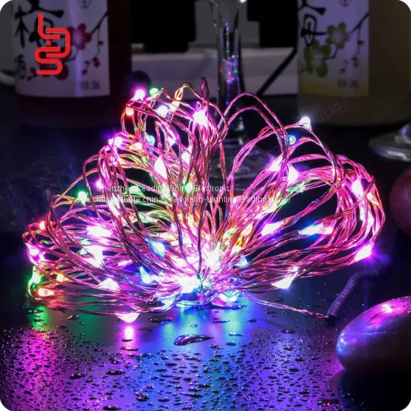 Waterproof Led Soft Copper Wire Christmas Tree Decoration Light Light Set Firefly Rice Smd Light String photo-3