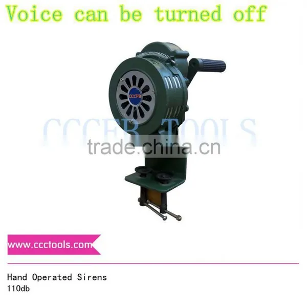 Army Green LK-100 Type 110decible Folding Handle Hand Operated Sirens,Manual Operated Alarm photo-4