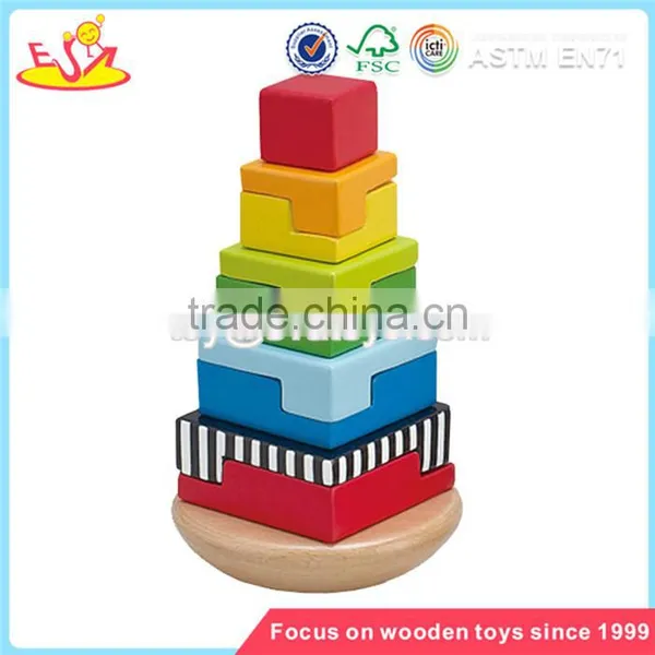 Wholesale Wonderful Toddler Wooden Stacking Toy Bring Fun Baby Wooden Stacking Toy W13D044 photo-6