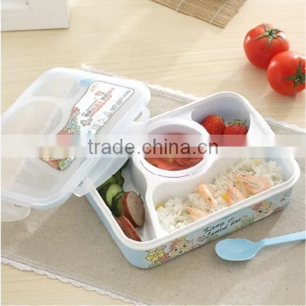 PP Plastic Food Container Lunch Box With Compartments,custom Food Container,Kids Lunch Food Container With Compartments photo-3