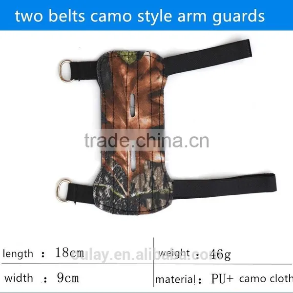 PU And Cowhide Archery Hunting Safe Arm Guards With 2 ,3 and 4 Straps photo-6
