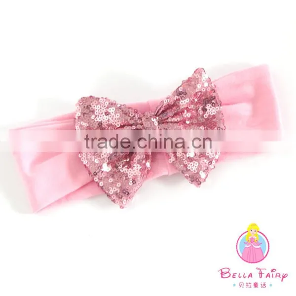 2016 Cotton Hairband Childrens Hair Bows Top Baby Headband photo-5