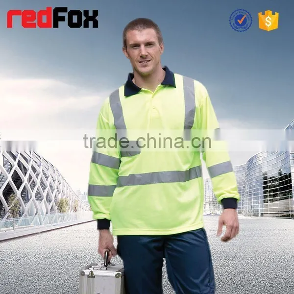 Net Round Neck Safety Yellow T-shirts Sleeves Car Safety Yellow T-shirts Safety Road T-shirt photo-4