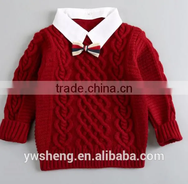 Latest New Design Baby Boy Cashmere Knitted Sweater photo-3