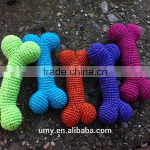 Handmade Bone Dog Toy Crochet Toy For Pet photo-2