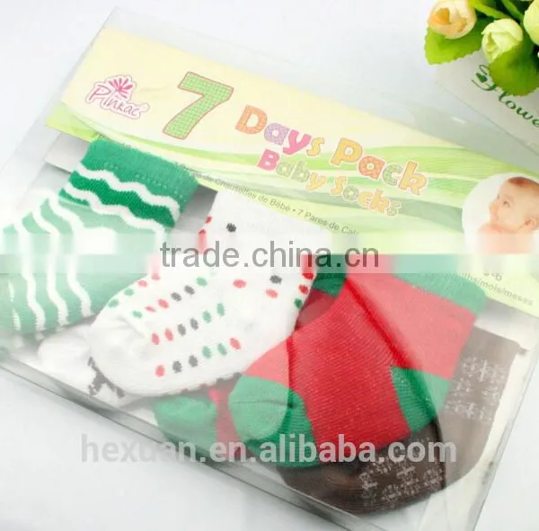 7pairs/pack Baby Socks,comfortable Baby Cartoon Socks, Cotton Baby Socks for 2015 Chrismas photo-4