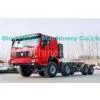 Green 336HP 371HP 60 Ton Semi Trailer Truck With 8x8 Wheel Drive , EURO II Standard