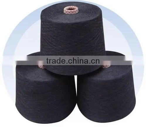 100% Fiber Dope Dyed Ring Spun Polyester Yarn for Knitting and Weaving From China photo-3