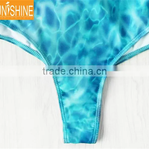 High Quality Custom Made One Piece Swimsuit Ladder Side Low Rise Bikini photo-4