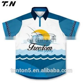 Custom Sublimated Short Sleeve Fishing Shirts photo-5