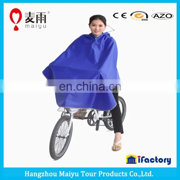 Maiyu Waterproof Windproof Cheap Bike Rain Poncho photo-4