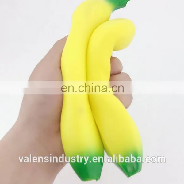 Wholesale Custom Anti Stress Soft PU Japan Squishy Kawaii Slow Rising Fruit Banana Foam Toys Supplier photo-2